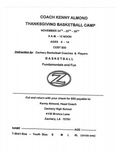 Basketball Camp Registration