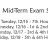 Mid-Term Exam Schedule